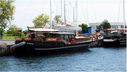 Im Hafen von Nessebar von dem wir eine Bootsrundfahrt in die Bucht des Sonnenstrandes machten. 