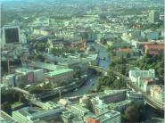 Der Blick vom Fernsehturm Richtung Regierungsviertel