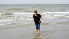Es war ein wunderschner warmer Tag. Die Hchsttemperatur betrug gerade einmal 20 C, der Wind blies mir 50 km/h und das Meer hat 10C. So sehen "heie Tage" in Oostende aus. 