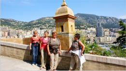 Der Aufstieg von der Rascasse-Kurve zum frstlichen Palast fhrt ber viele Stufen und steile Wege