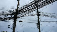 Die elektrische Verkabelung in ganz Thailand ist abenteuerlich. Und trotzdem sind Stromausflle relativ selten. 