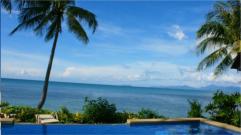 Der Strand auf Ko Samui vor unserem Ferienhaus. Einfach wunderschn 