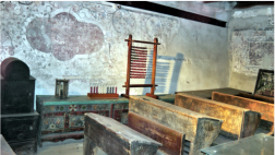 In der Burg war sogar eine Schule untergebracht. 