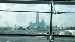 Der Flughafen von Dubai zhlt zu den modernsten seiner Art. Der Blick auf die Stadt ist atemberaubend.